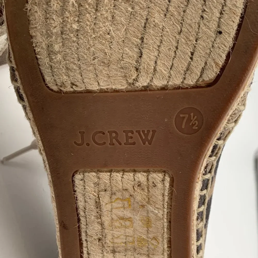 Leopard Print Espadrille Sneakers size 7.5